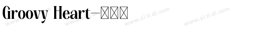Groovy Heart字体转换